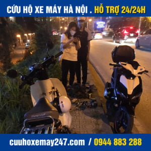 KÍCH ẮC QUY XE MÁY 23 cứu hộ xe máy 24/24 hà nội